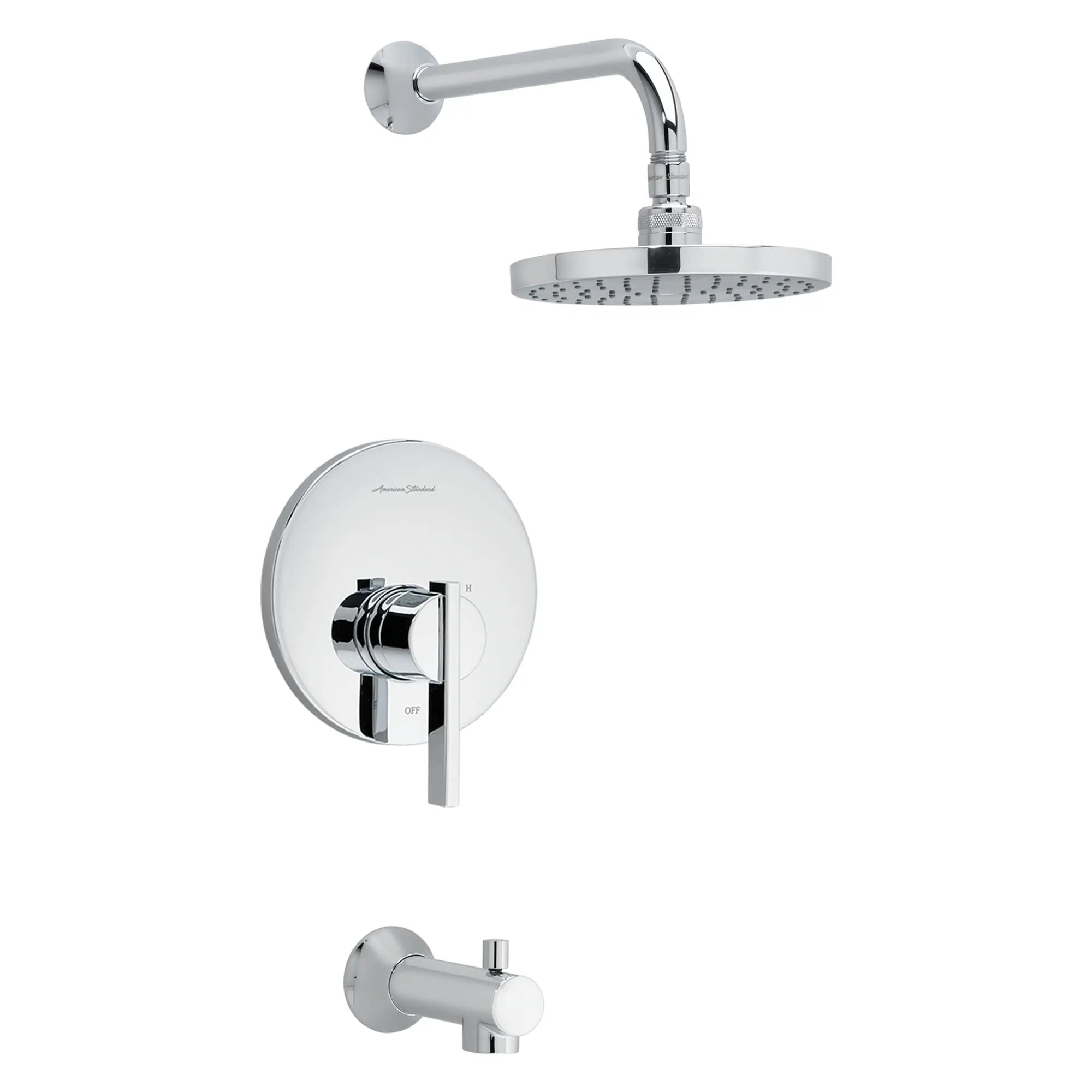 Berwick® 2.5 gpm/9.5 L/min Tub and Shower Trim Kit With Rain Showerhead, Double Ceramic Pressure Balance Cartridge and Lever Handle — thumbnail 2